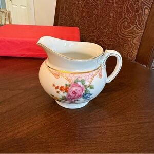 Vintage Epiag Czechoslovakia Bridal Rose Creamer Fine Porcelain China 5522